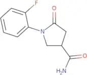 1-(2-Fluorophenyl)-5-oxopyrrolidine-3-carboxamide