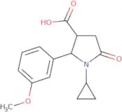 1-Cyclopropyl-2-(3-methoxyphenyl)-5-oxopyrrolidine-3-carboxylic acid