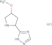 3-[(2S,4R)-4-Methoxypyrrolidin-2-yl]-4H-1,2,4-triazole hydrochloride