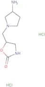 5-{[(3S)-3-Aminopyrrolidin-1-yl]methyl}-1,3-oxazolidin-2-one dihydrochloride
