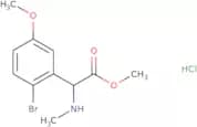 Methyl 2-(2-bromo-5-methoxyphenyl)-2-(methylamino)acetate hydrochloride
