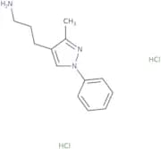 3-(3-Methyl-1-phenyl-1H-pyrazol-4-yl)propan-1-amine dihydrochloride