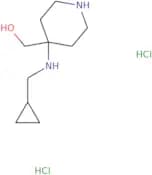 {4-[(Cyclopropylmethyl)amino]piperidin-4-yl}methanol dihydrochloride