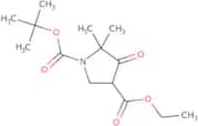 1-tert-Butyl 3-ethyl 5,5-dimethyl-4-oxopyrrolidine-1,3-dicarboxylate