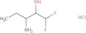 3-Amino-1,1-difluoropentan-2-ol hydrochloride