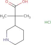 2-Methyl-2-(piperidin-3-yl)propanoic acid hydrochloride
