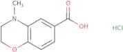 4-Methyl-3,4-dihydro-2H-1,4-benzoxazine-6-carboxylic acid hydrochloride