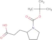3-[(2S)-1-[(tert-Butoxy)carbonyl]pyrrolidin-2-yl]propanoic acid
