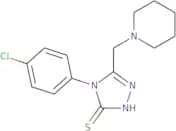 4-(4-Chlorophenyl)-5-(piperidin-1-ylmethyl)-4H-1,2,4-triazole-3-thiol