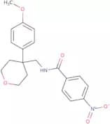 N-((4-(4-Methoxyphenyl)tetrahydro-2H-pyran-4-yl)methyl)-4-nitrobenzamide