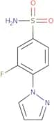 3-Fluoro-4-(1H-pyrazol-1-yl)benzene-1-sulfonamide