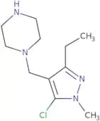 1-[(5-Chloro-3-ethyl-1-methyl-1H-pyrazol-4-yl)methyl]piperazine
