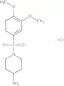 1-(3,4-Dimethoxybenzenesulfonyl)piperidin-4-amine hydrochloride