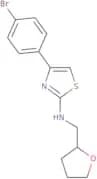 4-(4-Bromophenyl)-N-(oxolan-2-ylmethyl)-1,3-thiazol-2-amine
