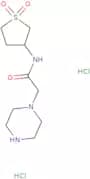 1-​Piperazineacetamide, N-​(tetrahydro-​1,​1-​dioxido-​3-​thienyl)​-​, hydrochloride