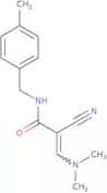 2-Cyano-3-(dimethylamino)-N-[(4-methylphenyl)methyl]prop-2-enamide