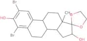 2,4-Dibromo-17,17-ethylenedioxy-1,3,5(10)-estratriene-3,16α-diol