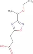 3-[3-(1-Ethoxyethyl)-1,2,4-oxadiazol-5-yl]propanoic acid