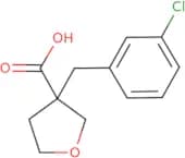 3-[(3-Chlorophenyl)methyl]oxolane-3-carboxylic acid