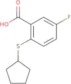 2-(Cyclopentylsulfanyl)-5-fluorobenzoic acid