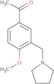 1-[4-Methoxy-3-(pyrrolidin-1-ylmethyl)phenyl]ethan-1-one