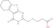 3-{[(4-Oxo-3,4,5,6,7,8-hexahydro[1]benzothieno[2,3-d]pyrimidin-2-yl)methyl]thio}propanoic acid