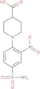 1-(2-Nitro-4-sulfamoylphenyl)piperidine-4-carboxylic acid
