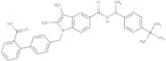 2-[4-[[5-[[(1S)-1-(4-tert-Butylphenyl)ethyl]carbamoyl]-2,3-dimethylindol-1-yl]methyl]phenyl]benzoi…