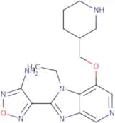 (S)-4-(1-Ethyl-7-(piperidin-3-ylmethoxy)-1H-imidazo[4,5-c]pyridin-2-yl)-1,2,5-oxadiazol-3-amine