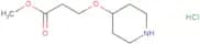 methyl 3-(piperidin-4-yloxy)propanoate hydrochloride