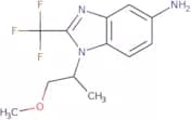1-(1-Methoxypropan-2-yl)-2-(trifluoromethyl)-1H-1,3-benzodiazol-5-amine