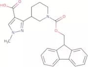 3-(1-{[(9H-Fluoren-9-yl)methoxy]carbonyl}piperidin-3-yl)-1-methyl-1H-pyrazole-4-carboxylic acid