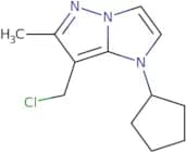 7-(Chloromethyl)-1-cyclopentyl-6-methyl-1H-imidazo[1,2-b]pyrazole