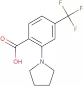 2-(Pyrrolidin-1-yl)-4-(trifluoromethyl)benzoic acid