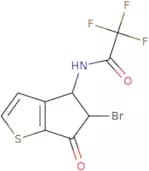 N-(5-Bromo-6-oxo-5,6-dihydro-4H-cyclopenta[b]thiophen-4-yl)-2,2,2-trifluoroacetamide