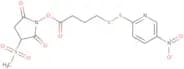 3-(Methylsulfonyl)-2,5-dioxopyrrolidin-1-yl 4-((5-nitropyridin-2-yl)disulfanyl)butanoate