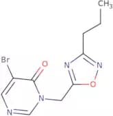 5-Bromo-3-[(3-propyl-1,2,4-oxadiazol-5-yl)methyl]-3,4-dihydropyrimidin-4-one