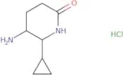 rac-(5R,6S)-5-Amino-6-cyclopropylpiperidin-2-one hydrochloride, trans