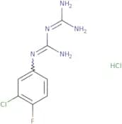 4-{[{[Amino(imino)methyl]amino}(imino)methyl]amino}-2-chloro-1-fluorobenzene hydrochloride