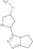 (2S,4R)-4-Methoxy-2-{5H,6H,7H-pyrrolo[2,1-c][1,2,4]triazol-3-yl}pyrrolidine