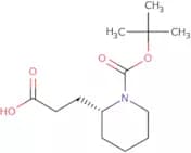 3-[(2R)-1-[(tert-Butoxy)carbonyl]piperidin-2-yl]propanoic acid