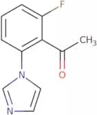 1-[2-Fluoro-6-(1H-imidazol-1-yl)phenyl]ethan-1-one