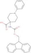 4-((((9H-Fluoren-9-yl)methoxy)carbonyl)amino)-1-phenylpiperidine-4-carboxylic acid