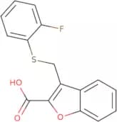 3-{[(2-Fluorophenyl)sulfanyl]methyl}-1-benzofuran-2-carboxylic acid