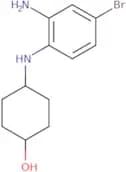 4-[(2-Amino-4-bromophenyl)amino]cyclohexan-1-ol