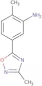 2-Methyl-5-(3-methyl-1,2,4-oxadiazol-5-yl)aniline