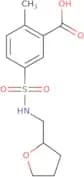 2-Methyl-5-[(oxolan-2-ylmethyl)sulfamoyl]benzoic acid
