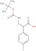 3-{[(tert-Butoxy)carbonyl]amino}-2-(4-fluorophenyl)propanoic acid