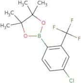 2-[4-Chloro-2-(trifluoromethyl)phenyl]-4,4,5,5-tetramethyl-1,3,2-dioxaborolane