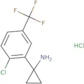 1-[2-Chloro-5-(trifluoromethyl)phenyl]cyclopropan-1-amine hydrochloride
